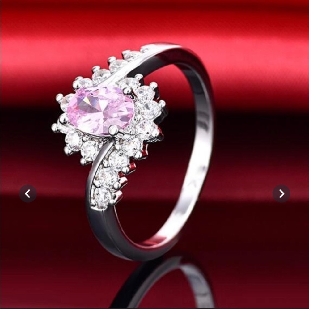Pink Sapphire September Birthstone Ring